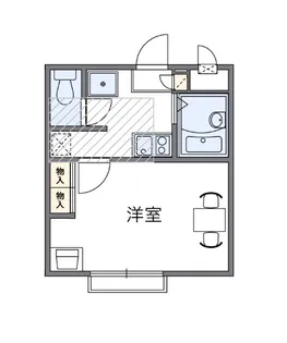 レオパレス美好町TRH【1階】の間取り