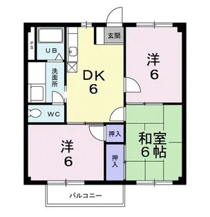 アクティブ中里A【1階】の間取り