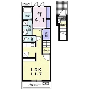 ラ・ルーチェ【2階】の間取り