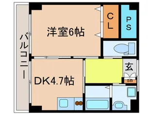 YUWA Seta【5階】の間取り