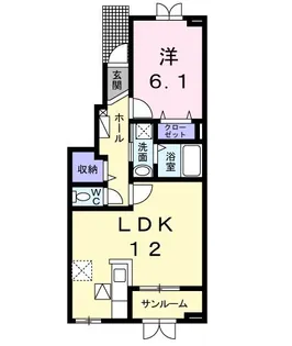 ル・ボン【1階】の間取り