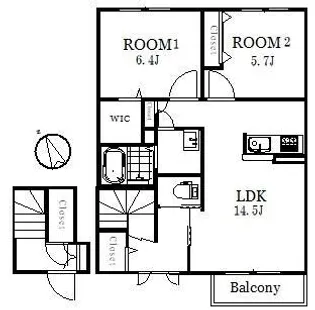 シャーメゾンハンザワ【2階】の間取り