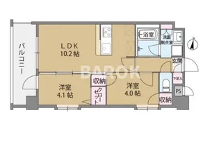 クリスタル&リゾートスカイプレミア【5階】の間取り
