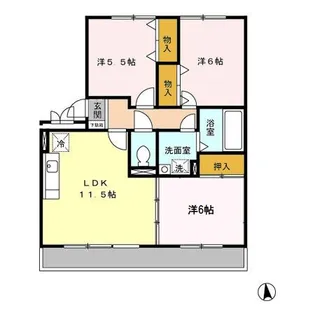 パルティール・ハイツ II【3階】の間取り