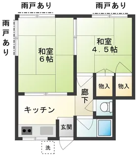 雪ケ谷ハウス【2階】の間取り