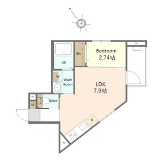 ケースクエア【3階】の間取り