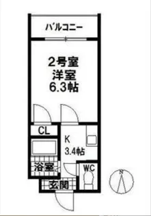 プレミアム福島【9階】の間取り