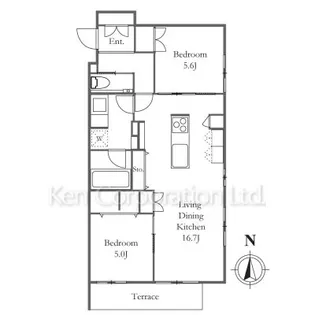 マウロア碑文谷【2階】の間取り