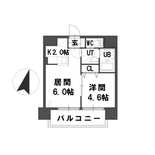 フランセジュール裏参道【11階】の間取り