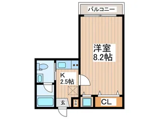第13安藤マンション【2階】の間取り