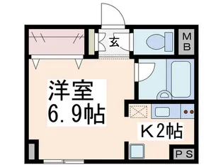 セカンドウィスタリアヒルズ【6階】の間取り