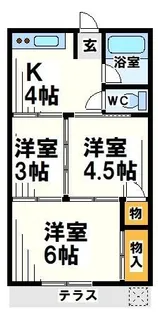 ハウス一美【2階】の間取り
