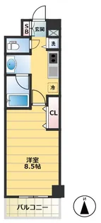 フローラル中葛西V【9階】の間取り