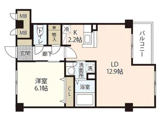 ヴィランス大塚II【4階】の間取り