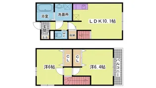 ヒルズ高丸1丁目【1階】の間取り