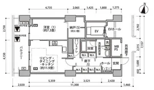 東雲キャナルコートCODAN16号棟【10階】の間取り