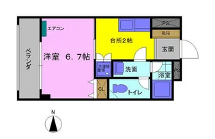サンライト春日【4階】の間取り
