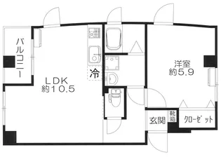 シエナヒグチ新小岩【4階】の間取り