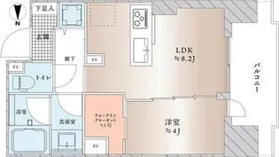 ヴェレーナブリエ湘南藤沢【7階】の間取り
