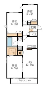 (仮称)末長4丁目メゾン【3階】の間取り
