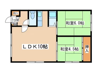 32ハイツ【2階】の間取り