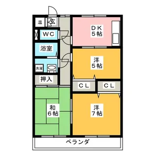 コーポ匠 D棟【2階】の間取り
