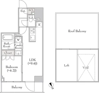 ルミーク関内II【10階】の間取り
