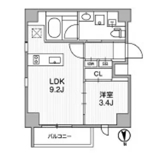 Lighthouse中馬込【7階】の間取り