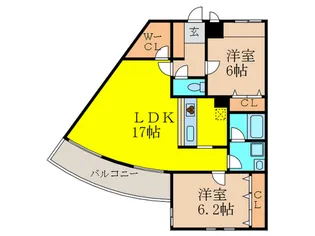Falala御影【2階】の間取り