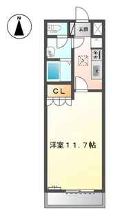 レジデンス ビット【1階】の間取り