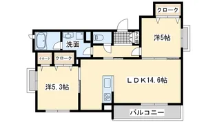 エルブ・ダムール春木【2階】の間取り