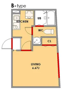 MODULOR大岡山【1階】の間取り