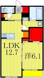 Y・ノヴェルA・B棟【3階】の間取り