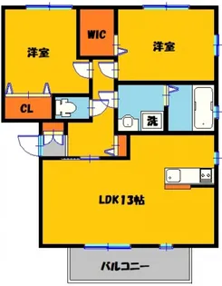 レジデンスABE【1階】の間取り