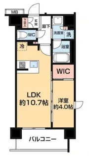 アルコバレーノ カワサキ ダイシ ツー【4階】の間取り