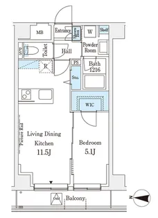 ラ・カーサ広尾【3階】の間取り