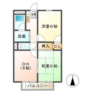 トゥーンタウンMICKEY【1階】の間取り