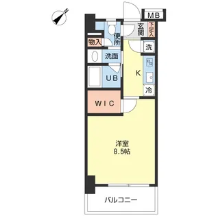 ネフェルテ湘南【1階】の間取り