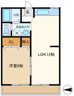 メゾン豊C【1階】の間取り