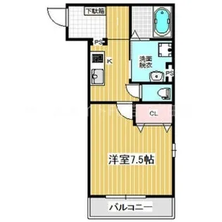 KTIレジデンス若江岩田【1階】の間取り