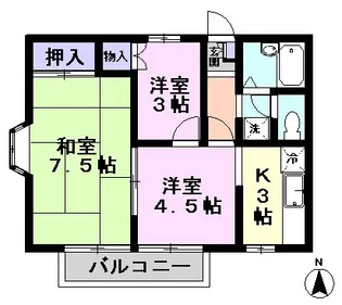 フォレスターレリーバ平賀【2階】の間取り