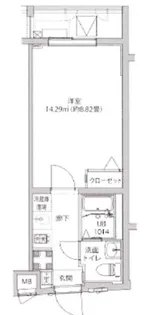 LUMEED飯田橋【5階】の間取り