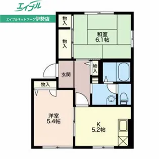 ヴィヴレA【1階】の間取り