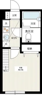 アザーレ多摩美D【2階】の間取り