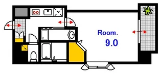Yell Residence 横川新橋【3階】の間取り