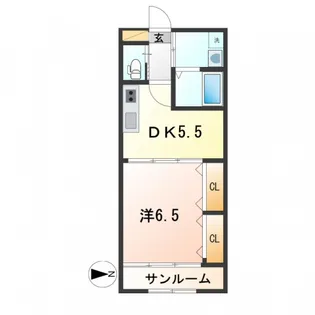 メゾン・ジュネスVII【5階】の間取り