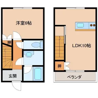 イオメールクロリス【2階】の間取り