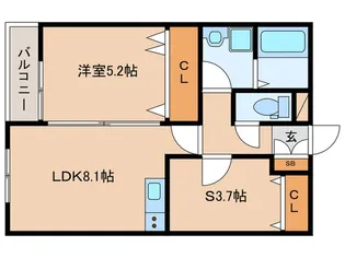 アート瑞光駅前【1階】の間取り