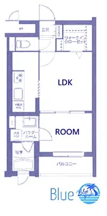 ジィクシア湘南山手【3階】の間取り
