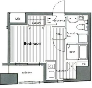 ガラ・ステーション東日本橋【5階】の間取り